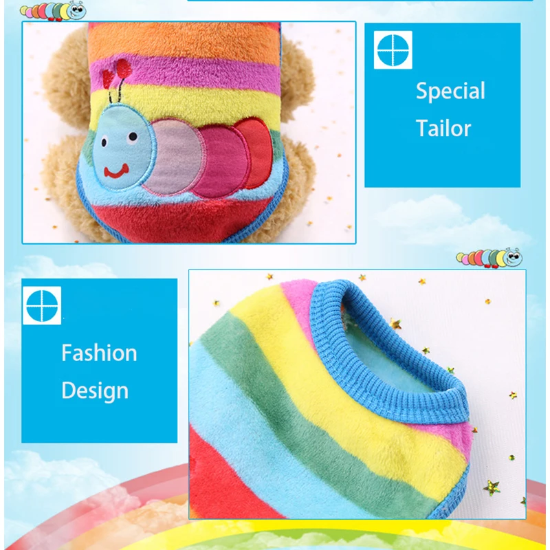 Cute Dog Clothes Winter Vest For Small Dogs Cats Warm Pets Sweater Soft Flannel Puppy Puffer Jacket Dog Accessories Supplies Xxs - Image 3