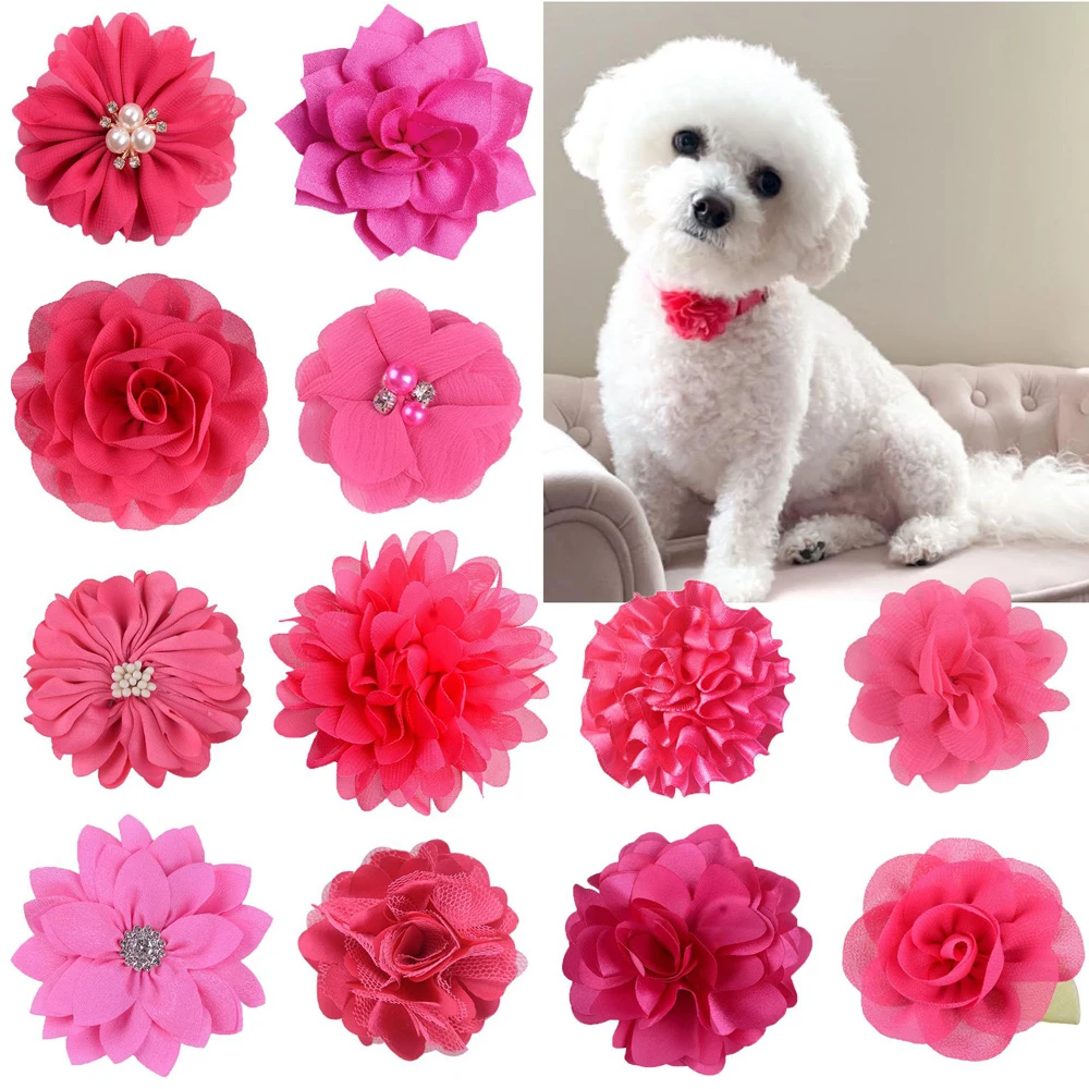 Handmade Flower Bow Tie Collars (10 Pack) - Image 6