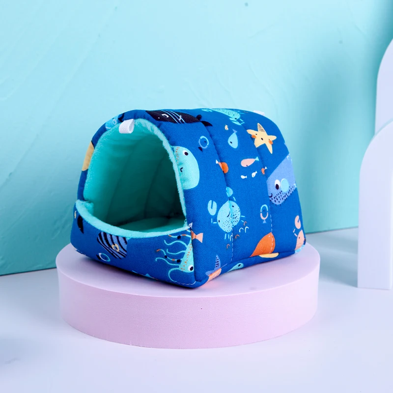 Cute House Guinea Pig Ferrets Small Animal Hammock Ferret Ferret Cage Accessories Beds Winter Warm Chinchilla Mat Hamster House - Image 3