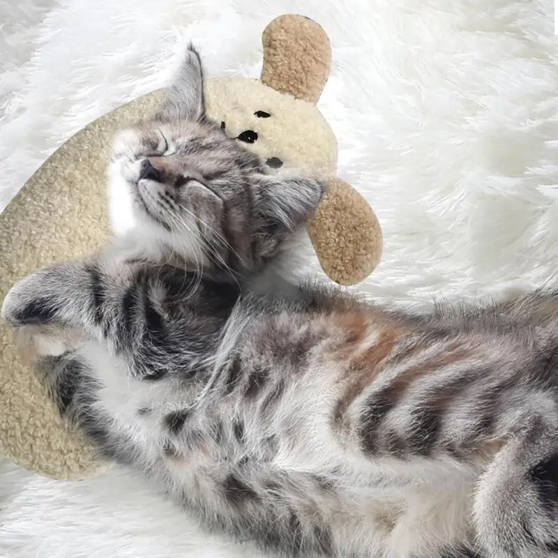 Little Pillow for Cats U-Shaped Neck Protector Deep Sleep Puppy Pillow Cat Pillow Kitten Headrest Dog Sleeping Pillow Toy - Image 4