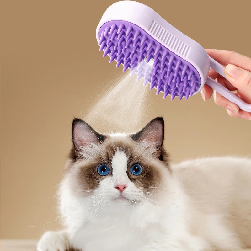 360° Rotating Steam Grooming Brush