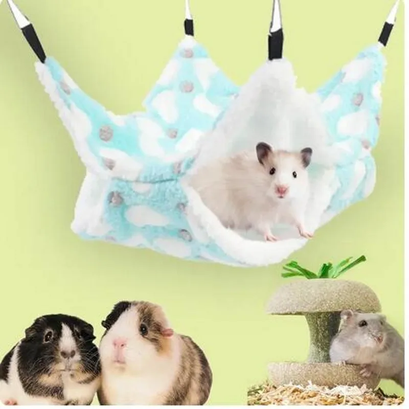 Hamster House Winter Warm Soft Beds Small Animal Nest for Squirrel Nest Guinea Pig House Rodent Hedgehog Bed - Image 2