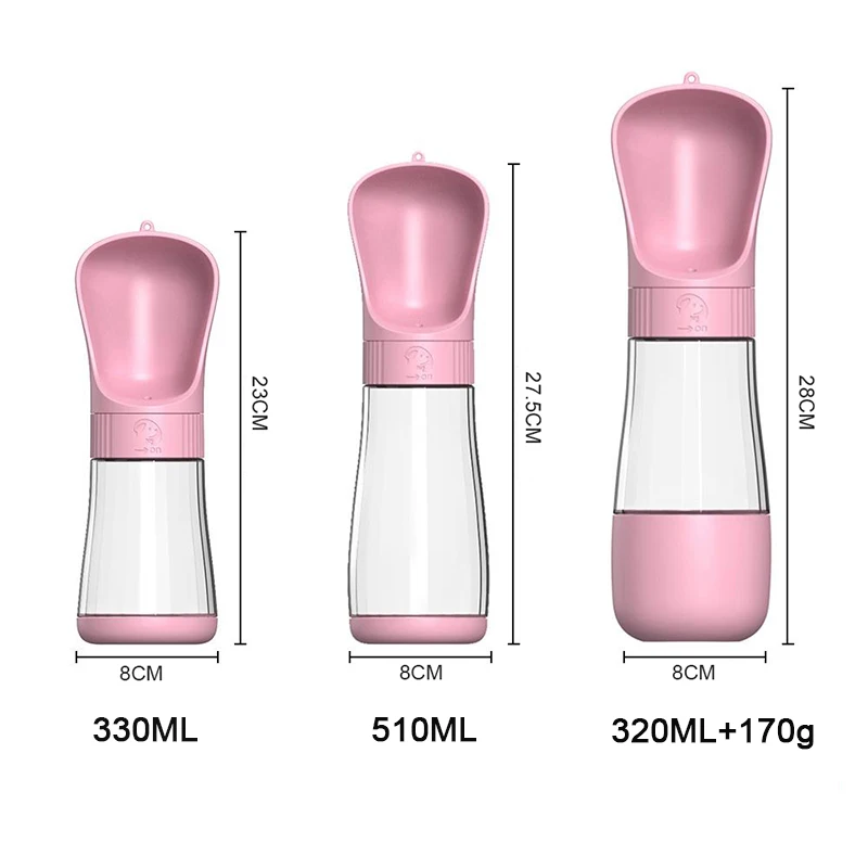 Portable Dog Water Bottle With Food Container Travel 2 in 1 Pet Water Dispenser For Small Large Dogs Cat Labrodor Drinking Bowls - Image 2