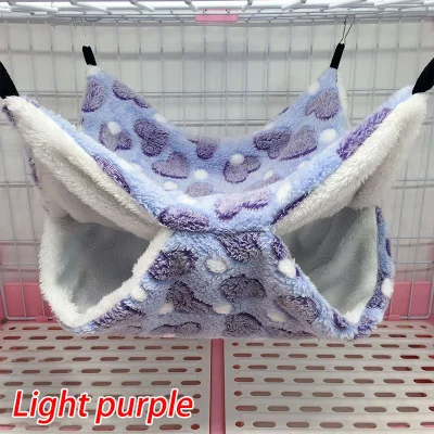 Hammock For Hamster Thick Plush Warm Bed Hamster House Nest Sleeping Bag Small Animal House Guinea Pig Hamster Cage Pet Supplies
