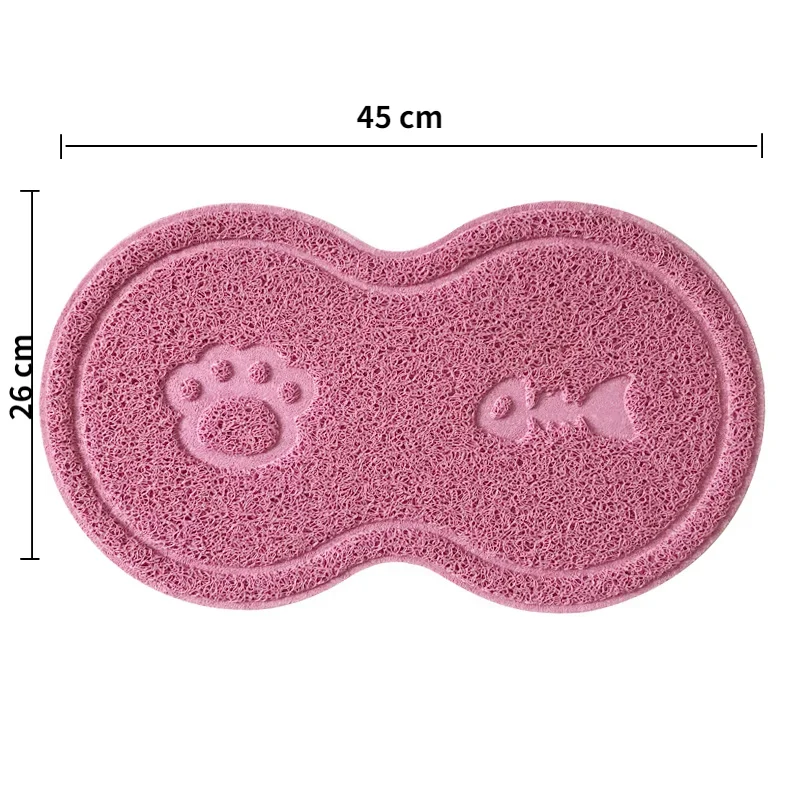 Cloud Shape Pet Cat Dog Feeding Mat Pad Solid Paw Fishbone Pattern Dish Bowl Antislip Placemat Easy Washing Pet Accessories - Image 5