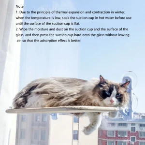 Cat hanging nest super suction cup swing sun can be removed and washed mattress windowsill glass hanging bed pet supplies