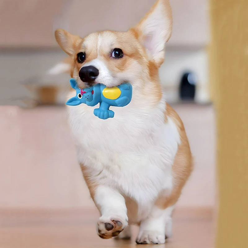 Dog Chew Toy Latex Dog Cow Shape Pet Squeaky Toys For Small Medium Large Dogs Teeth Cleaning Dog Puppy Sound Toy Pet Supplies - Image 3