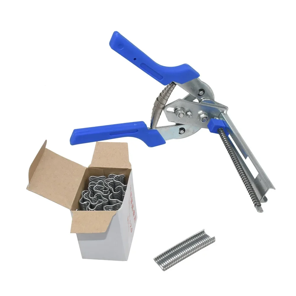 Hog Ring Pliers with 600 Cage Clips - Image 2