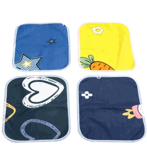 4 Pcs Guinea Pig Pad Washable Pet Pee Pads Hamster Liner Rabbit Oversized for Small Animals Cage Ecological Cotton Liners Mats