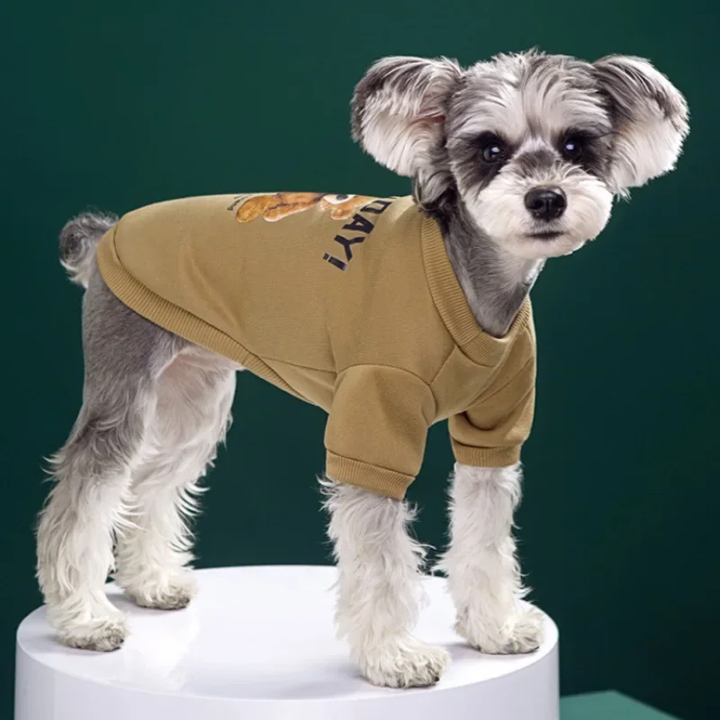 Dogs Winter Cute Clothes Puppy Warm Pullover Sweatshirt Bear Pattern Pet Jacket for Small Medium Dog Cat Coats Chihuahua Costume - Image 4