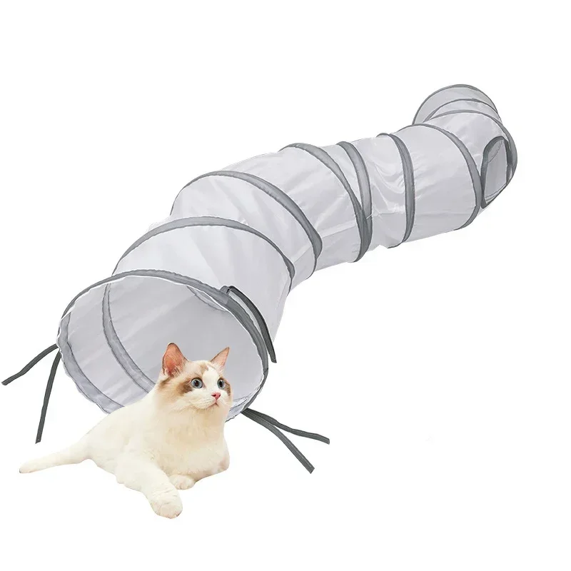 Cats Tunnel Foldable Pet Cat Toys Kitten Pet Training Interactive Fun Toy Tunnel Bored For Puppy Kitten Rabbit Play Tunnel Tube - Image 4