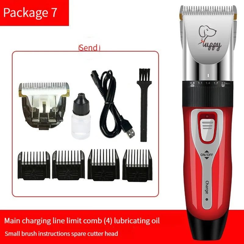 Dog Hair Clipper Pet Hair Trimmer Set Puppy Grooming Electric Shaver Ceramic Blade Cat Accessories Cordless Charging Professiona - Image 6