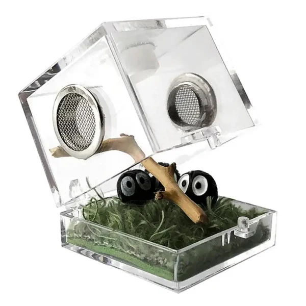Reptile Acrylic Transparent Terrarium Habitat Breeding Box Reptiles Cage Mini Insect Feeding Box Small Animals Feeding Cage - Image 5