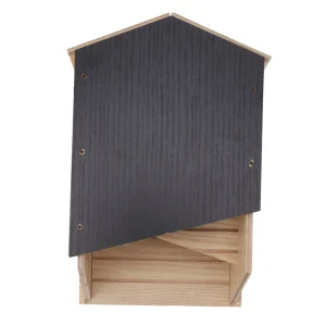 Bat House Kit Double Chamber Wooden Waterproof Windproof Bat Box Shelter for Outdoor Garden Patio Yard Bat House Outdoor Bat Box