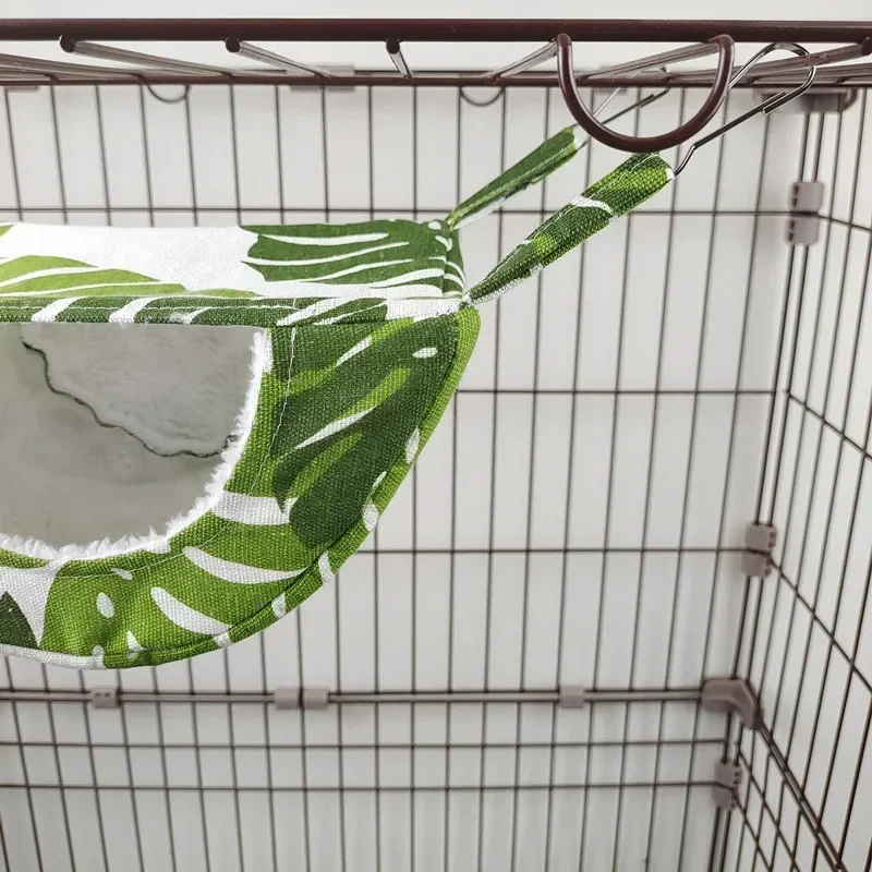 Ferret Hammock Small Pet Cage Hammock Warm Guinea Pig Hammock Hanging Bed for Parrot Ferret Squirrel Hamster pet accessories - Image 6
