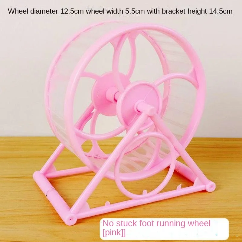 Silent Hamster Wheel Exercise Runner - Noiseless 25dB Spinning Wheel with Stand & Non-Slip Surface for Dwarf Hamsters/Guinea Pig - Image 2