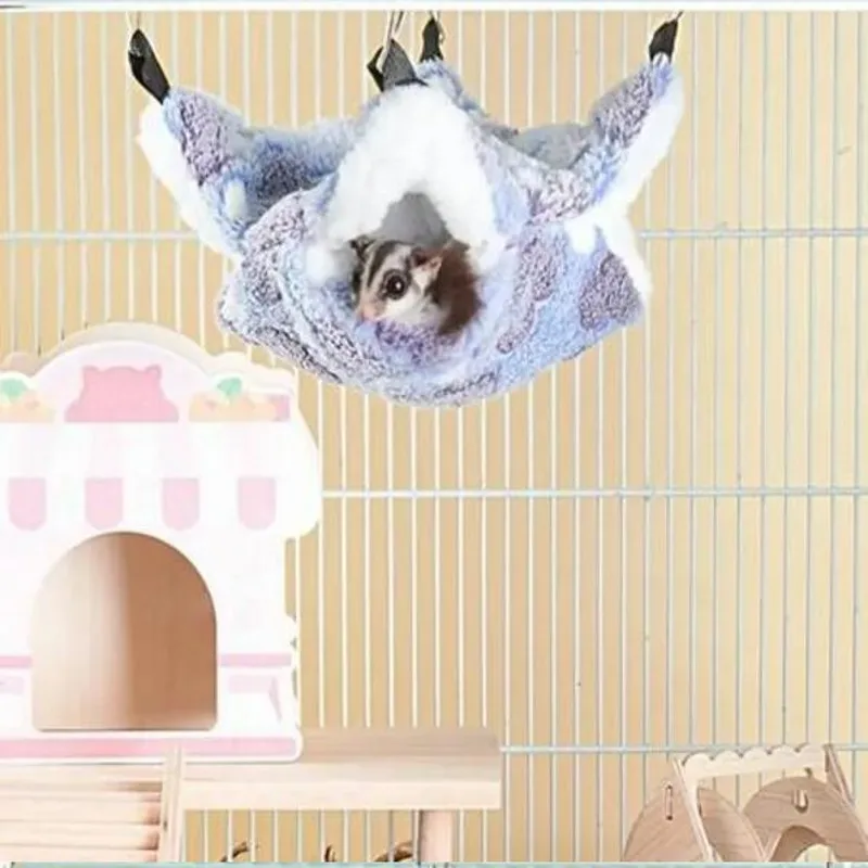 Hamster House Winter Warm Soft Beds Small Animal Nest for Squirrel Nest Guinea Pig House Rodent Hedgehog Bed - Image 3