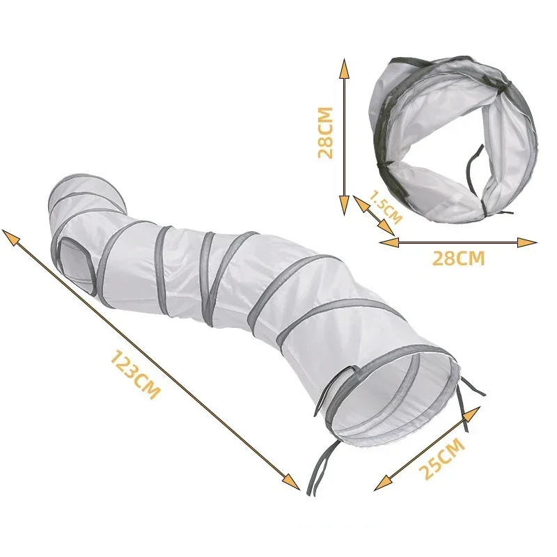 Cats Tunnel Foldable Pet Cat Toys Kitten Pet Training Interactive Fun Toy Tunnel Bored For Puppy Kitten Rabbit Play Tunnel Tube - Image 5