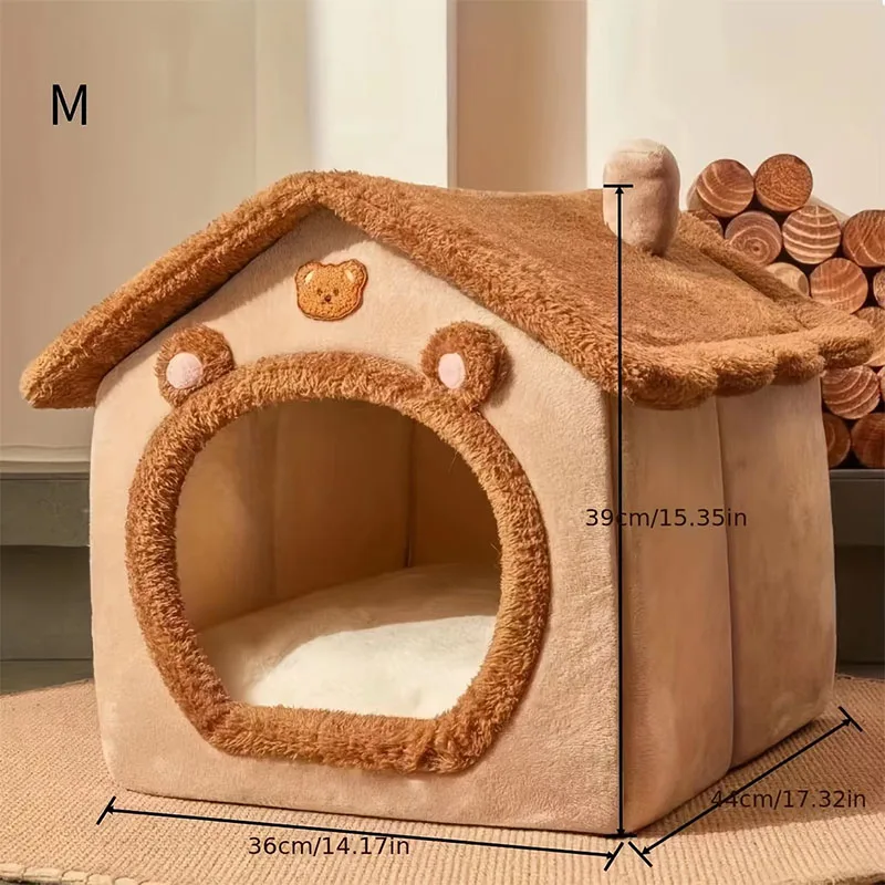 Cat and dog house and nest for small dogs and cats, four-season removable and washable dog house, cat nest and bed, pet supplies - Image 2
