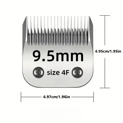 4F Detachable Pet Dog Grooming Blades of Stainless Steel,Compatible with Andis,Oster A5,Wahl KM10 Series,1 Count