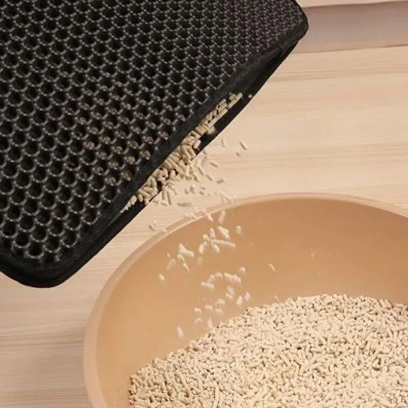 Pet Litter Mat Waterproof Double Layer Pet Litter Mat Non Slip Mat Washable Cat Mat Pet Supplies - Image 3