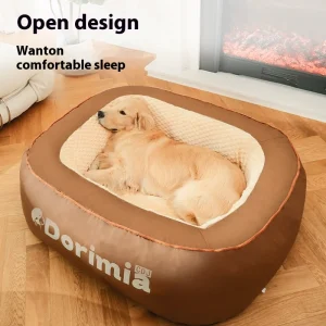Dog Kennel for Winter Warmth, Removable and Washable Dog Bed, Large Dog Bed for All Seasons, Pet Golden Retriever Dog Mat