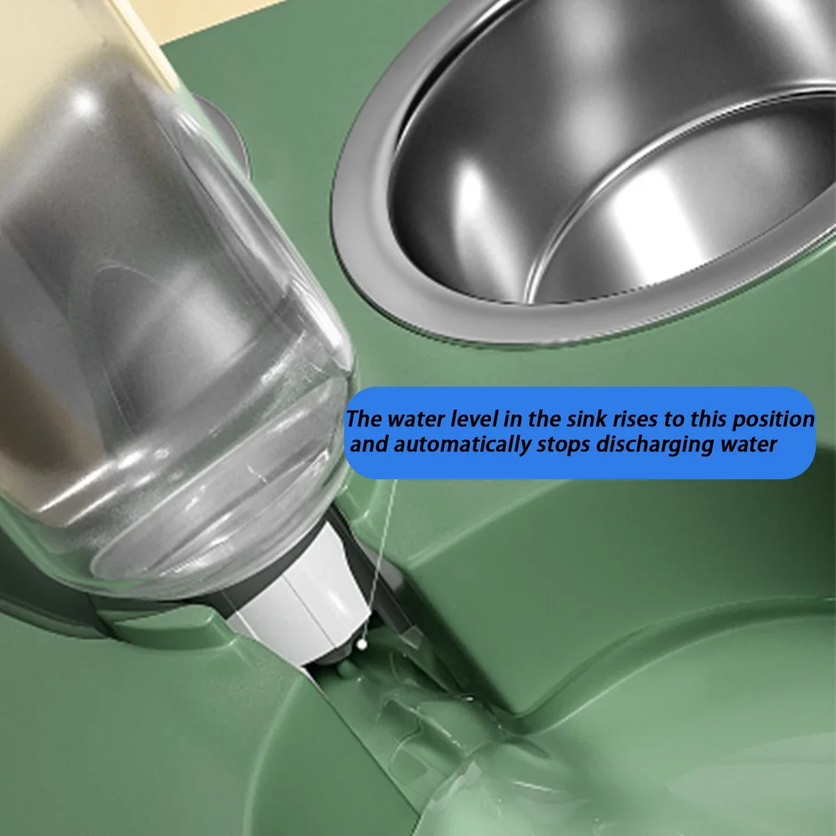 Non-slip and knock resistant dog bowl Stainless steel water food self-service feeder Pet feeding Drinking bowl for dogs and cats - Image 4