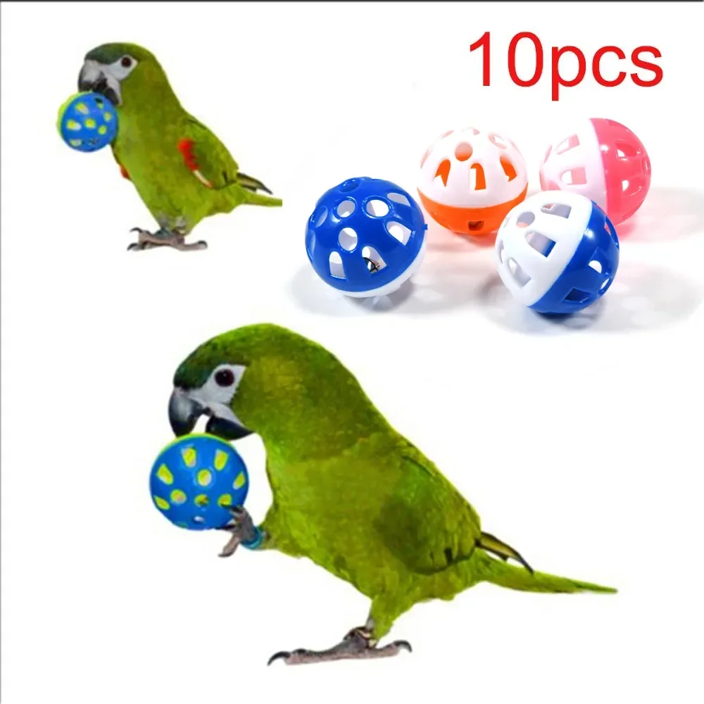 Rolling Bell Balls for Birds (10 Pack)
