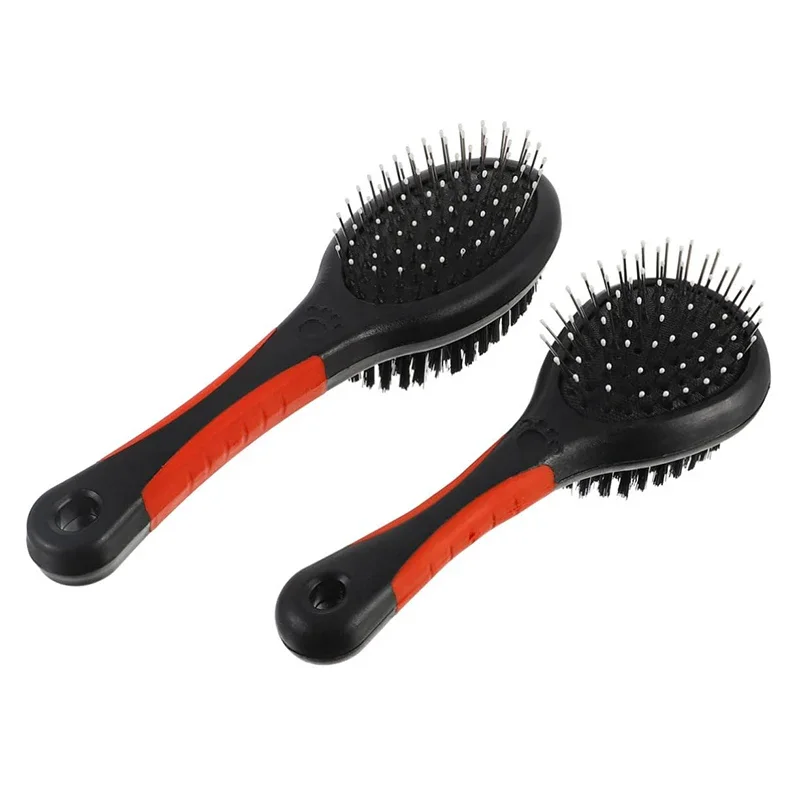 Double Sided Dog Brush Two Sided Pin Bristle Pet Brush Pet Hair Comb Dense Bristle Brush Deshedding Dog Brush Dog Pin Brush - Image 3