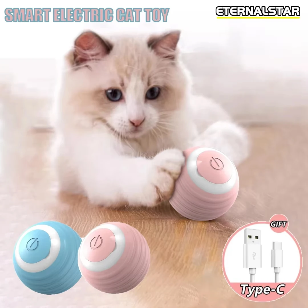 New Smart Pet Toy Ball Electric Interactive Game Automatic Jumping Rolling Ball Rechargeable Moving Puppy Cat Entertainment Toy - Image 3