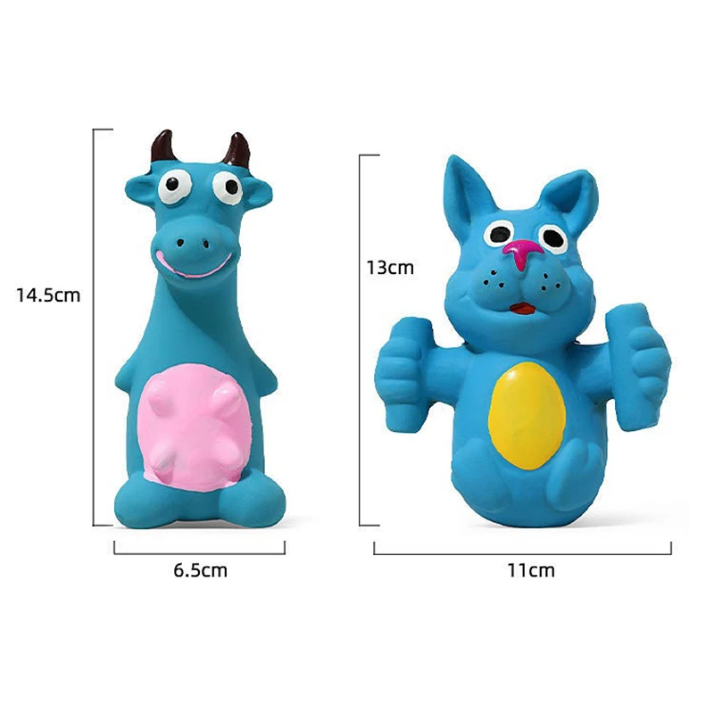 Dog Chew Toy Latex Dog Cow Shape Pet Squeaky Toys For Small Medium Large Dogs Teeth Cleaning Dog Puppy Sound Toy Pet Supplies - Image 6