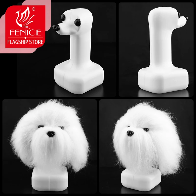Fenice Pet Simulation Hair Grooming Fake Dog Model Practice Dog Standard Skeleton Model Dog Full Body Fake Hair - Image 2