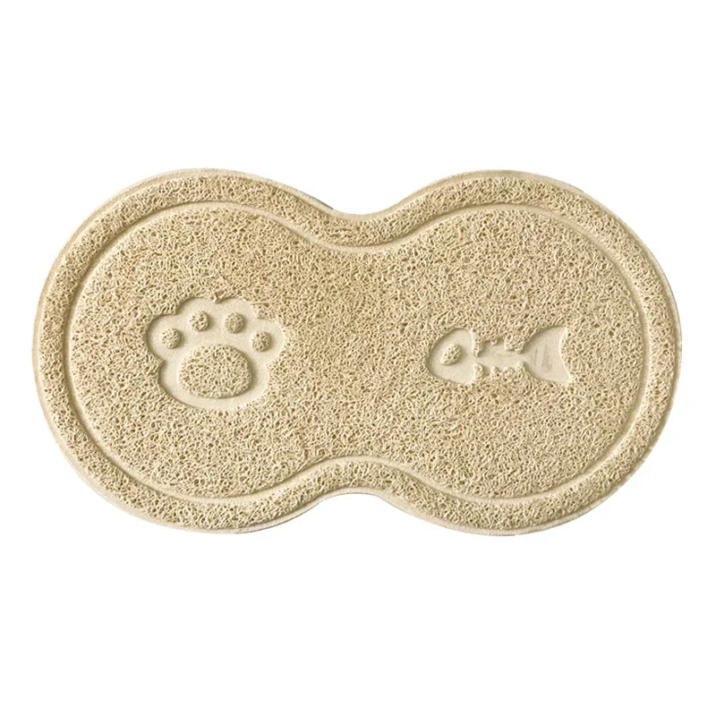 Cloud Shape Pet Cat Dog Feeding Mat Pad Solid Paw Fishbone Pattern Dish Bowl Antislip Placemat Easy Washing Pet Accessories - Image 4